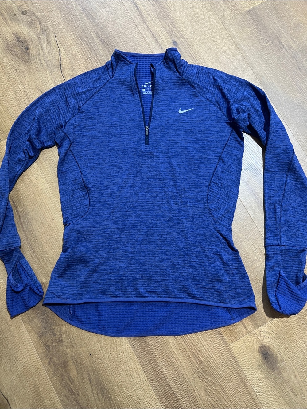 Nike Women's Half-Zip Dri-FIT Pullover - Navy Blue